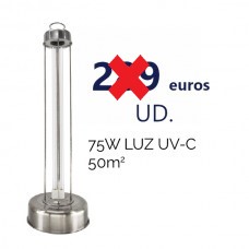Lámpara UV sin Ozono 75W 200*200*660mm
