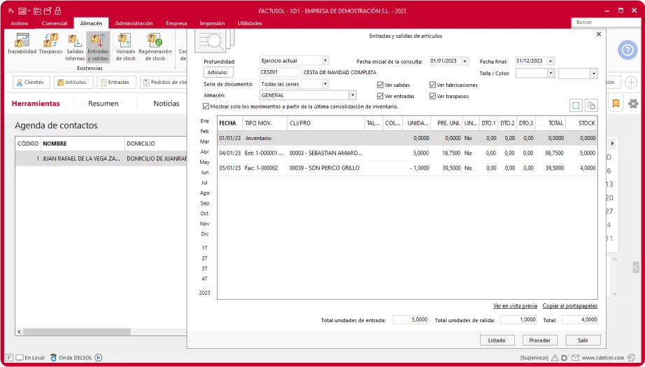 Control de stock avanzado y flexible